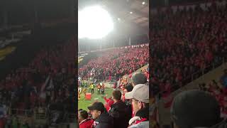 Derby Widzew ŁKS Palenie flagi Lecha 24102021 [upl. by Thorlay]