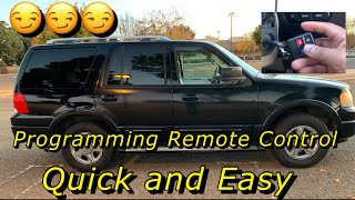 Ford Expedition  HOW TO PROGRAM KEYLESS ENTRY KEY FOB 2003  2006 [upl. by Zebe85]