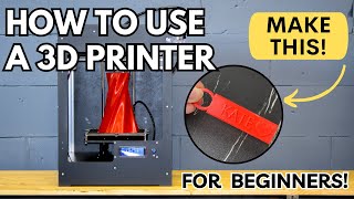 How To Use a 3D Printer For COMPLETE Beginners [upl. by Ecienaj]