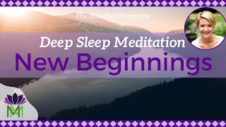 Sleep Meditation for New Beginnings and Habit Change  Deep Sleep  Mindful Movement [upl. by Mall]