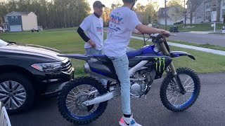 Picking Up My New Dirt Bike  2021 YZ250F Monster Edition [upl. by Ardnahs]