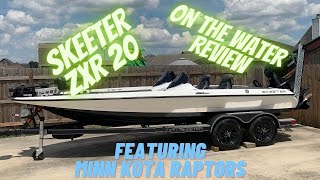 2021 Skeeter ZXR20 Review Dual Console  Minn Kota Raptors [upl. by Arron526]