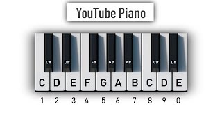 YouTube Piano  Play It With Your Computer Keyboard [upl. by Ahsinej]