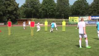 Fußballtraining mit Peter Hyballa quotDer SchnittstellenBallquot [upl. by Rowell672]