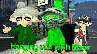 Splatoon 3D Cartoon Fan Animation Hanging out With Marie [upl. by Anaidiriv]