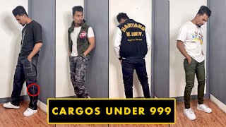 🔥 5 BEST BUDGET CARGO PANTS UNDER 999  AMAZON Haul Review  MEN FASHION by So Trendzy [upl. by Nikki566]