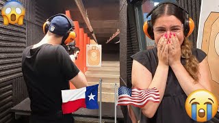 Brits Shoot Guns for the first time in TEXAS [upl. by Karolyn425]