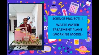 Waste Water Treatment Plant Working model with explanation II Science Project [upl. by Tlevesor]