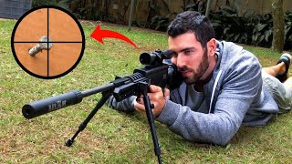 Batendo Prego com Tiro de Chumbinho  Sniper de Quintal 2 [upl. by Ahsitniuq912]