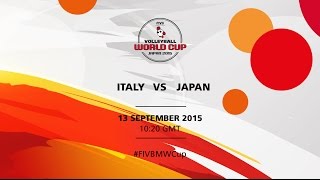 Italy v Japan  FIVB Volleyball Men’s World Cup Japan 2015 [upl. by Yrffoeg]