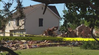 Tornado causes damage across Naperville [upl. by Lleze936]