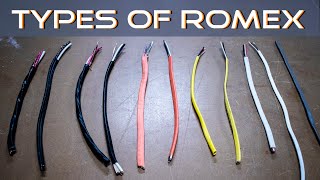 Different Types of Romex Wire or NM Electrical Cable [upl. by Laurentia]