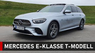 Der neue EKombi 2021 MercedesBenz EKlasse TModell 300de  Review Fahrbericht Test [upl. by Trescha]