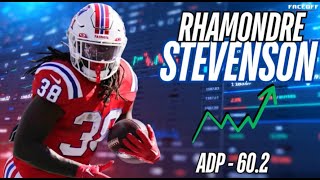 Rhamondre Stevenson Fantasy Football ADP Steal or Bust 🏈 [upl. by Ynattib]