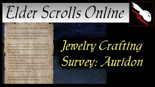 Jewelry Crafting Survey Auridon Elder Scrolls Online ESO [upl. by Routh]