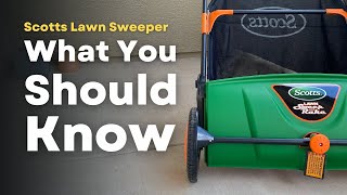 Scotts Push Lawn Sweeper Review Amazon Lawn Sweeper Review [upl. by Aenyl]