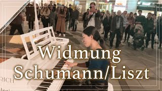 Played Classical Music at a Street Piano  Widmung SchumannLiszt  YUKI PIANO [upl. by Davina854]