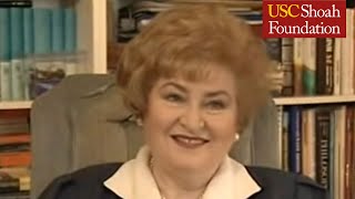 Holocaust Survivor Judith Becker Testimony  USC Shoah Foundation [upl. by Mosira]