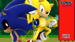 Modern Super Sonic v SonicExe Sprite Animation [upl. by Gloria]