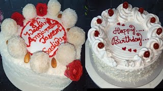 1kg Raffaello Cake amp 1kg White Forest Cake Malayalam  perfect recipe 😋😋 sapoosworld [upl. by Eolhc808]