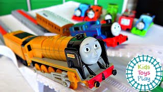 Thomas amp Friends Tomy Vs Trackmaster Toy Train Races [upl. by Allyce]