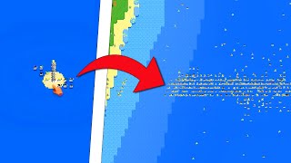 I Spawned 10000 Humans In The Ocean  Worldbox [upl. by Amargo]