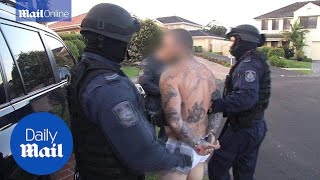 NSW police arrest 17 in alleged Rebels bikie gang raids [upl. by Justinn523]