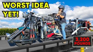 Can We Revive AND RIDE The Worlds Biggest Motorcycle 17 feet long [upl. by Aimo]