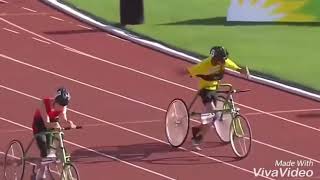 special olympics wheelchair race [upl. by Rici934]