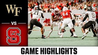 Wake Forest vs NC State Football Highlight 2022 [upl. by Esinrahs]