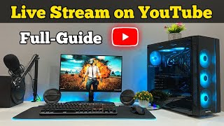 How to Live Stream Gameplay to Youtube from PC Hindi Full Guide [upl. by Drooff]