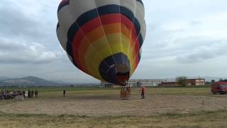 Mongolfiera Gonfiaggio e Decollo Aeroporto di Guidonia Roma  Video [upl. by Malvino]