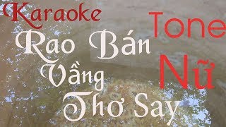 Karaoke Rao Bán Vần Thơ Say Song Ca  Beat Gia Hân [upl. by Nwahsirhc]