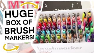 72 KARIN BRUSHMARKER PRO SET  UNBOXING  REVIEW [upl. by Ateuqram433]