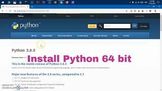 How to install Python 38  64 bit [upl. by Inneg]