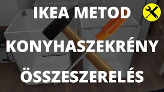 IKEA Metod alsó konyhaszekrény összeszerelés [upl. by Nimoynib]