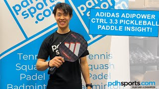 Adidas Adipower CTRL 33 pickleball paddle review by pdhsportscom [upl. by Anaoy]