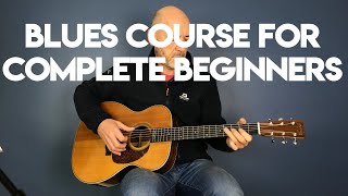 How to play Acoustic Blues Guitar  Beginners Lesson Part 1 [upl. by Lovering]