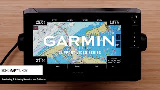 Garmin Support  ECHOMAP™ UHD2 Series  Activating Garmin Navionics™ Auto Guidance [upl. by Yusuk]