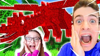 IL DRAGO GIGANTE CI INSEGUE Minecraft [upl. by Assiren]