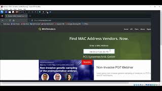 Find vendor of the MAC address [upl. by Lewendal]