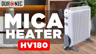 What is a MICA HEATER Discover the FASTEST Way to Warm Up Your Space with Duronic HV180 [upl. by Ordnajela]