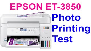 Printing Photos On EPSON EcoTank ET3850 Printer [upl. by Aisemaj]