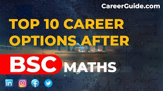 Top 10 Career Options after BSc Maths [upl. by Kennan]