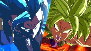 Dragon Ball FighterZ  Gogeta vs Broly Super Dramatic Finish English  1440p ✔ [upl. by Angelico307]