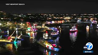 115th Newport Beach Christmas Boat Parade [upl. by Enelec]