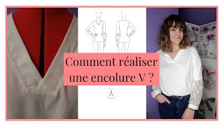 Comment réaliser une encolure V [upl. by Ffirahs]