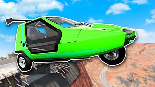 JUMPING TINY CARS OFF A BRIDGE  BeamNG Multiplayer Gameplay [upl. by Roer]