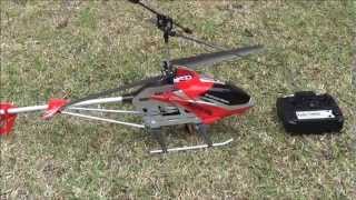 Toy RC Helicopter S033G  just learning how to fly [upl. by Rorrys]