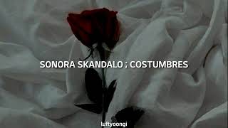 Sonora Skandalo  Costumbres letra [upl. by Lacee]